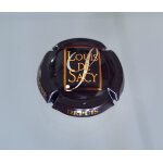 Capsule champagne louis de sacy. marron fonc�, verso dor�. en champagne depuis 1633.