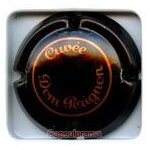 Capsule de champagne moet et chandon noir et orange (cuvee dom perignon)