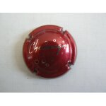 Capsule de champagne de marque non identifi�e. rouge et argent