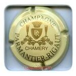 Capsule de champagne parmantier - rigaut creme et or (coupe pleine) pleine