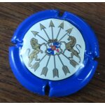 Capsule champagne rothschild (baron de) lion et licorne contour bleu