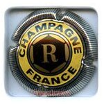 Capsule de champagne rothschild jaune et acier, striee
