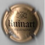 Capsule champagne ruinart dor et noir