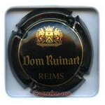Capsule de champagne ruinart noir et or p�le (boucle en haut du t)