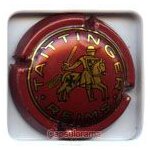 Capsule de champagne taittinger bordeaux et or (grand dessin)