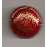 Capsule de champagne taittinger rouge et or