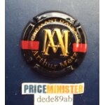 Capsule de cr�mant d' alsace : arthur metz (or rouge & fond noir)