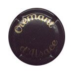 Capsule de cremant d'alsace noir ecriture doree