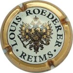 Capsule roederer louis. ecusson. contour or