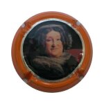 Capsule veuve cliquot. s�rie n121 contour orange, filet m�tal