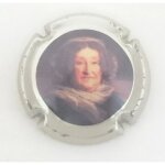 Capsule veuve cliquot. s�rie n125 contour argent, filet m�tal