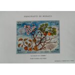 Carnet de 4 timbres - poste de monaco, parc floral de paris, 1994.