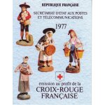 Carnet de 8 timbres croix rouge franaise 1977