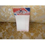 Carnet de marques de bridge de la liqueur benedictine