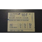 Carnet neuf n 1501 avec timbres libert� delacroix a 2. 20f, 0. 10f et 0. 40f