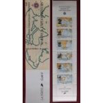 Carnet pli 6 timbres - marins et explorateurs - personnages clbres (la prouse, bougainville, suffren, ...