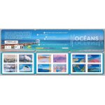 Carnet de timbres autocollants  ; oceans ;