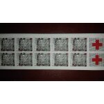 Carnet timbres - poste croix - rouge