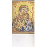 Carte 4 volets type voeux : vierge de tendresse 1952 nicolai greshny chapelle nd de treize pierres villefranch ...