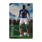 Carte aimant image magn�tique carrefour joueur de foot equipe de france n18 alou diarra