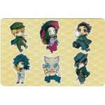 Carte autocollante - kimetsu no yaiba : demon slayer - agatsuma zenitsu, kamado nezuko, kamado tanjirou, ...