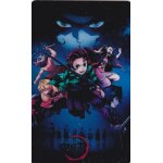 Carte autocollante kimetsu no yaiba : tanjiro, nezuko, zenitsu, inosuke, tomioka giyu, kibutsuji muzan ...