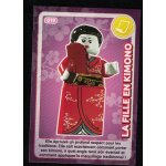 Carte a collectionner auchan lego cr�e ton monde la fille en kimono 19