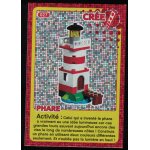 Carte a collectionner auchan lego cr�e ton monde phare 27