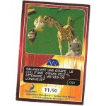 Carte collector n 11 / 90 madagascar 3 cora melman est une girafe . le cou d'une girafepeut - il atteindre ...
