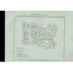 Carte du departement de l' oise colorise issu de l'atlas de la republique francaise servant a l'intelligence ...