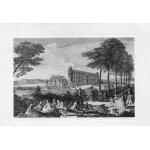 Carte double 600 / 4 - theme musees peintures - le chateau de chantilly au 18 eme siecle - d'apres une ...