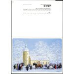 Carte double unicef, bert h�ge h�ver�, sweden, advent