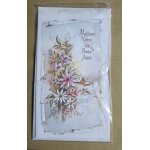 Carte avec enveloppe : meilleurs voeux de bonne anne (17x10 cm) sous cellophane