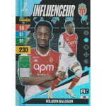 Carte foot panini adrenalyn xl - n 389 - foot 2024 / 2025 - folarin balogun - influenceur - monaco