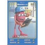 Carte h�ros disney pixar auchan 2015 - n 24 - monstres & cie - la fouine