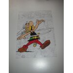 Carte d'invitation au vernissage de l' exposition asterix a la bnf