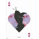 Carte de jeu. carrefour 2019. disney. la reine des neiges 2. as de coeur. olaf n 03 / 72