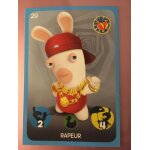 Carte a jouer lapins cr�tins carrefour panini n29 rapeur