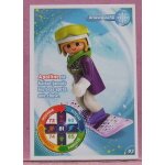 Carte le monde du sport / snowboard n 93 - playmobil / carrefour - 2021