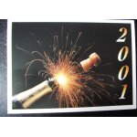 Carte non ecrite voeux 2001 editions ivoire 16x11, 5cm
