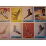 Carte postale, lot de 8 cartes postales armes, 8 pistolets diffrents, en plaque