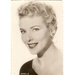 Carte postale 9x13 cm bords dentel�s , actrice cinema th�atre danielle godet , ann�es 50 / 60