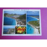 Carte postale affranchie : saint martin , antilles fran�aises, 1993, 11x16 cm (coin sup�rieur gauche ...