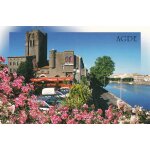 Carte postale / agde, l'ancienne cathedrale fortifi�e st etienne