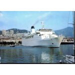 Carte postale d' ajaccio (corse) le  napol�on  dans le port d'ajaccio