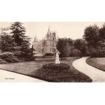 Carte postale ancienne - 1943 - l'ile bouchard le chateau du temple et le parc - photo ferrand