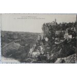 Carte postale ancienne - 242 - le lot pittoresque - roc - amadour vu de l'hospitalet (ct nord)