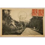 Carte postale ancienne ref 67, cher 18, lere, route de savigny