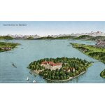 Carte postale ancienne - allemagne - �le de mainau - lac de constance