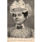 Carte postale ancienne coiffe d'anjou - l'angevine aux beaux yeux